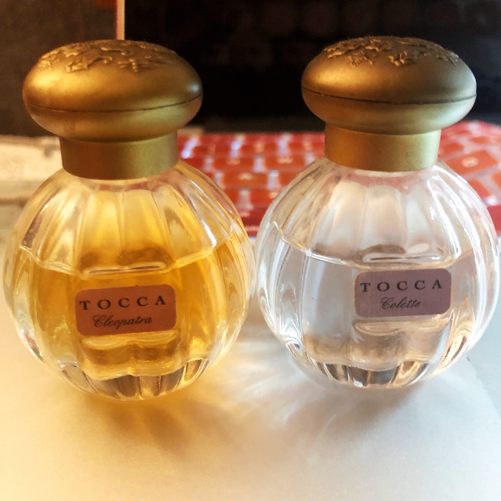 A set of Tocca Cleopatra Mini Eau de Parfum